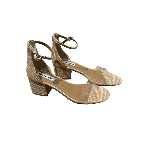 Steve Madden Shoes Irenee Raffia Heeled Sandals Size 7.5 NWB - Picture 2 of 6